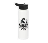 We Deliver 24/7 Labor and Delivery Nurse Postpartum NICU Stainless Steel Insulated Water Bottle