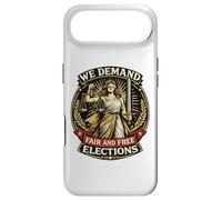 We Demand Fair Free Elections Lady Justice Case for iPhone Air