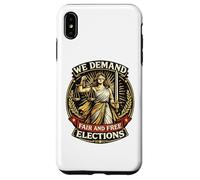 We Demand Fair Free Elections Lady Justice Case for iPhone XS Max