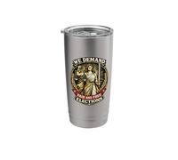 We Demand Fair Free Elections Lady Justice Stainless Steel Insulated Tumbler