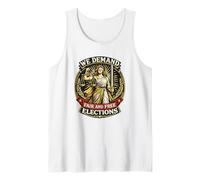 We Demand Fair Free Elections Lady Justice Tank Top