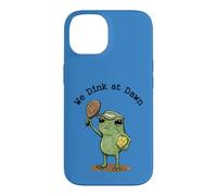 We Dink at Dawn Grumpy Frog Pickleball Player Case for iPhone 14