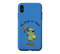 We Dink at Dawn Grumpy Frog Pickleball Player Case for iPhone XS Max