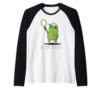 We Dink At Dawn Pickleball Raglan Baseball Tee