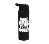 We Dive As One Synchronized Swimming Synchro Swimmer Stainless Steel Insulated Water Bottle