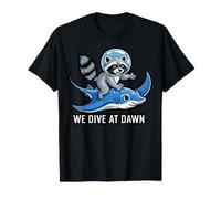 We Dive At Dawn Sea Ocean Stingray Animal Manta Ray T-Shirt