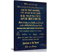 We Do Disney In This House Quote Canvas Wall Art Picture Print Home Decor (18x12in)