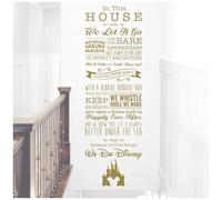 We Do Magic - Fairies, Toy Story, Little Mermaid, Jungle Book - Children's Playroom Vinyl Wall Decal Sticker [Large] [Gold]