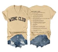 We Do Not Care Club Shirt V Neck WDNC Club T Shirts Unisex