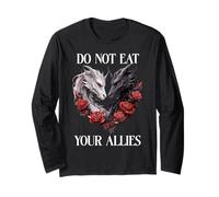 We Do Not Eat Allies Dragon Book Lover Dark Romance Smutty Long Sleeve T-Shirt