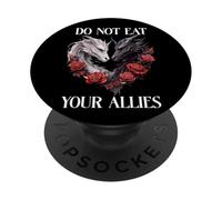 We Do Not Eat Allies Dragon Book Lover Dark Romance Smutty PopSockets Adhesive PopGrip