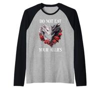We Do Not Eat Allies Dragon Book Lover Dark Romance Smutty Raglan Baseball Tee