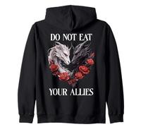 We Do Not Eat Allies Dragon Book Lover Dark Romance Smutty Zip Hoodie
