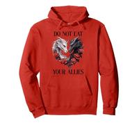 We Do Not Eat Allies Dragons In My Fantasy Era Book Dragon Pullover Hoodie