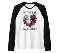 We Do Not Eat Allies Dragons in My Fantasy Era Book Dragon Raglan Baseball Tee