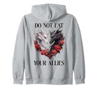 We Do Not Eat Allies Dragons In My Fantasy Era Book Dragon Zip Hoodie