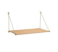 We Do Wood Loop Desk Oak/ Brass