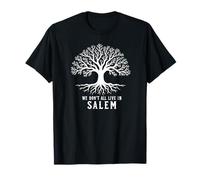 We Don’t All Live in Salem Witchy Halloween Tree Design T-Shirt