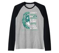 We Don't Know How Strong We Are Until We Must Be Strong Lion Raglan Baseball Tee