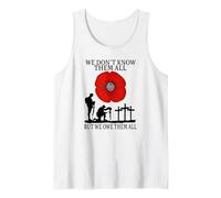 We Don't Know Them All but we owe Them All red Poppy Tank Top