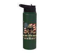 We Don't Know Them All But We Owe Them All Stainless Steel Insulated Water Bottle
