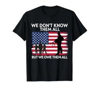 We Don't Know Them All But We Owe Them All Veterans Day 2021 Value Graphic T-Shirt, Men, Black, M