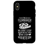 We Don't Stop Filmmaking Cinematography Reel Filmmaker Case for iPhone X/XS