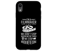 We Don't Stop Filmmaking Cinematography Reel Filmmaker Case for iPhone XR