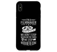 We Don't Stop Filmmaking Cinematography Reel Filmmaker Case for iPhone XS Max