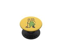 We Drop The Puck At Dawn Funny Hockey Frog PopSockets Adhesive PopGrip