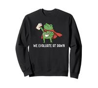 We Evaluate at Dawn Frog Funny RBT Autism Teacher Therapy Sweatshirt
