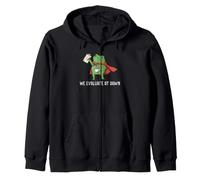 We Evaluate at Dawn Frog Funny RBT Autism Teacher Therapy Zip Hoodie
