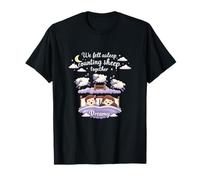 We Fell Asleep Counting Sheep Together Pastel Moon Stars T-Shirt