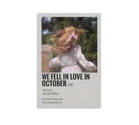 WE FELL IN LOVE IN OCTOBER Classic Music Single Literary Retro Poster Poster Decorative Painting Canvas Wall Posters And Art Picture Print Modern Family Bedroom Decor Posters 08x12inch(20x30cm)