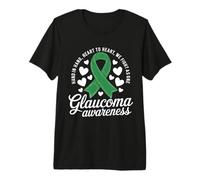 We Fight As One Green Ribbon Glaucoma Awareness Month Premium T-Shirt