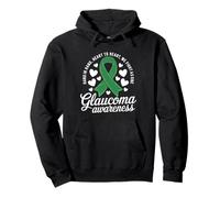 We Fight As One Green Ribbon Glaucoma Awareness Month Pullover Hoodie
