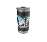 We Fight As One Light Blue Ribbon Prostate Awareness Stainless Steel Insulated Tumbler