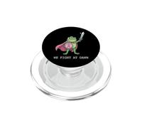 We Fight At Dawn Frog Pink Ribbon Awareness Warrior PopSockets PopGrip for MagSafe