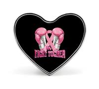 We Fight Together Breast Cancer Custom Brooch Pin Heart Lapel Pins Tie Suit Dress Accessories for Men Women Wedding Birthday