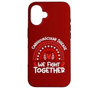 We Fight Together Support Cardiovascular Disease Awareness Case for iPhone 16