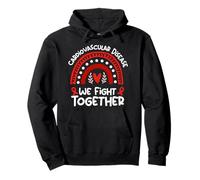 We Fight Together Support Cardiovascular Disease Awareness Pullover Hoodie