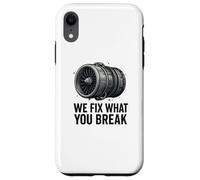 We Fix What You Break - Funny Aviation Mechanic Jet Engine Case for iPhone XR