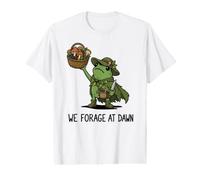 We Forage At Dawn Frog Funny Frog Meme Foraging Mushrooms Value Graphic T-Shirt