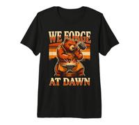 We Forge At Dawn Blacksmith Bear Premium T-Shirt