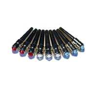WE Games 9 Chrome Cribbage Pegs with Austrian Crystal in Assorted Colors - 3 Colors, 3 Pegs in Each Color with Velvet Pouch