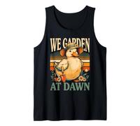 We Garden At Dawn Duck Gardening Tank Top