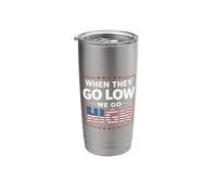 We Go High Midterms Politics Immigration Activist LA Protest Stainless Steel Insulated Tumbler