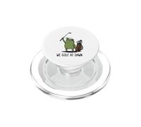 We Golf At Dawn Frog Funny Frog Meme Golfing Player Golfer PopSockets PopGrip for MagSafe