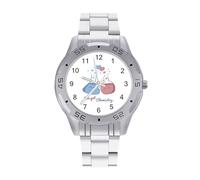 We Got Chemistry Love Pun Men's Watches Stainless Steel Watch Strap Analog Quartz Watch Business Wristwatches