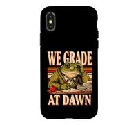 We Grade At Dawn Teacher Grading Frog Class Case for iPhone X/XS